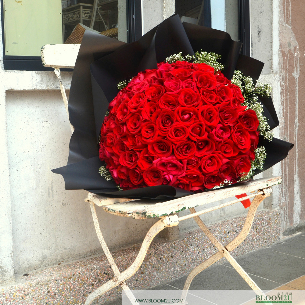 Amour Fou | 99 Flower Proposal | online flower delivery | Bloom2u