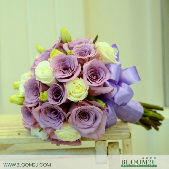 Purple Bridal Bouquet