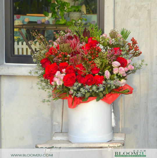 flower box arrangement